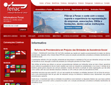 Tablet Screenshot of fenac.org.br